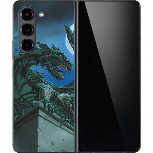 The Green Dragon by Ed Beard Jr Galaxy Z Fold5 5G Skin